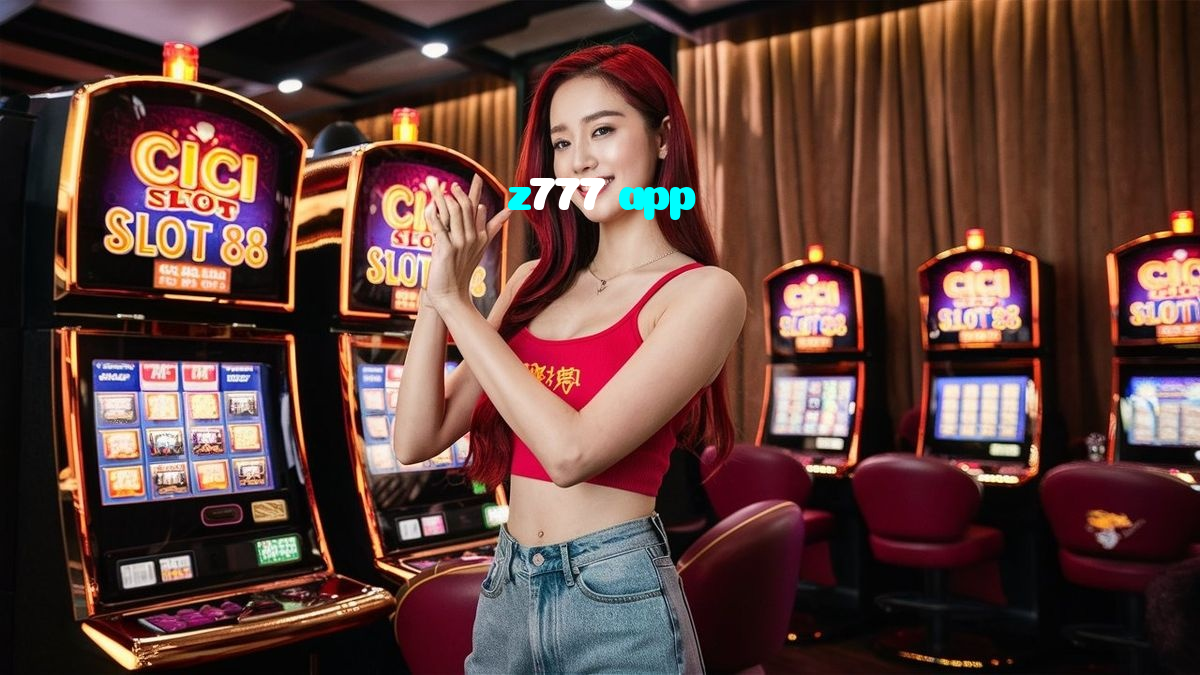 z777 app casino presented on mobile device in Pakistan with slots and live games